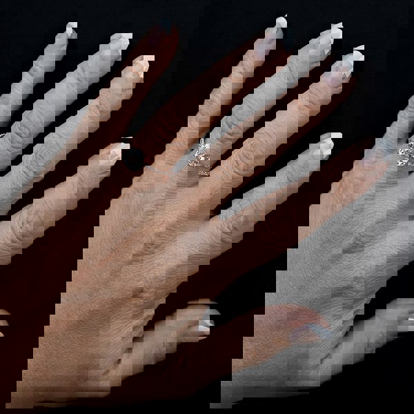 Starbright Rose Cushion-Cut Cubic Zirconia Shouldered Ring R6219 3A RGP