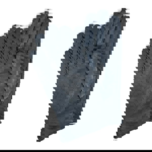 Infinity Leather Men's Leather Wool Lined Elastic Wrist Gloves