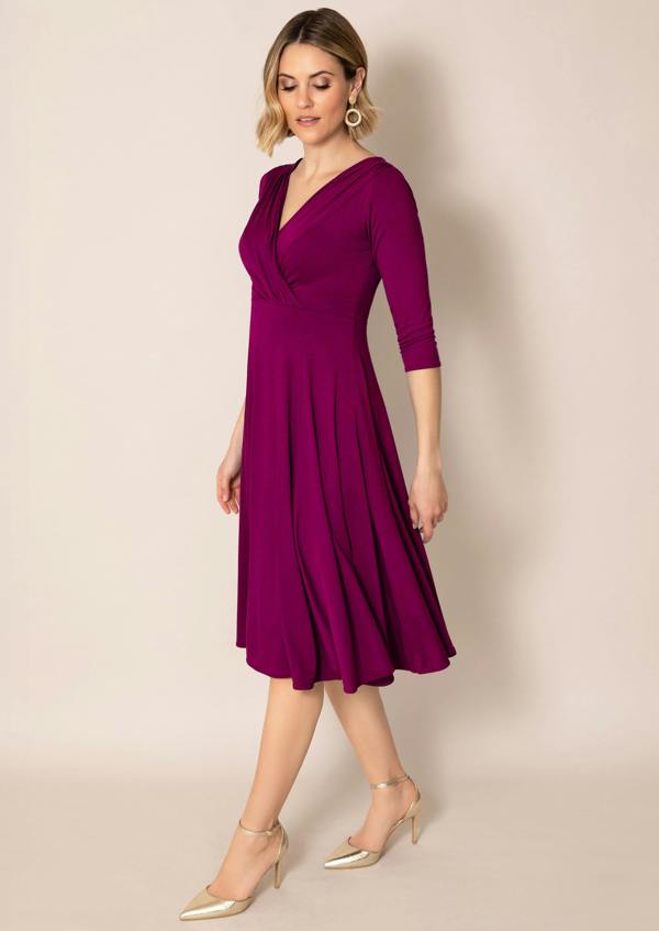 Alie Street London Annie Dress Short Petite (Plum Wine)