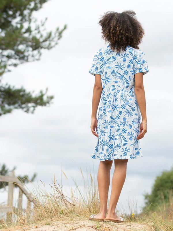 Kite Womens Organic Harbour Slub Jersey Dress Toucan Do It