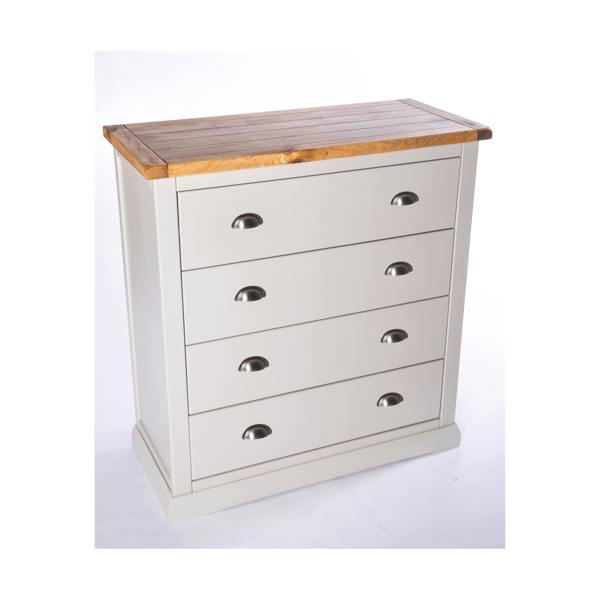 Cabinet Bits Loreo 4 Drawer Chest of Drawers Chrome Cup Handle