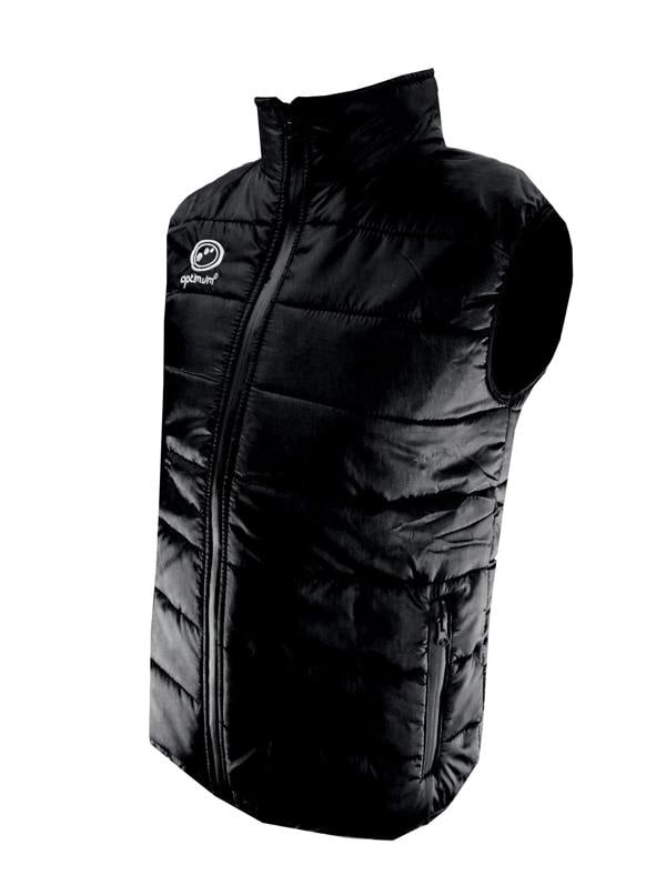 Quilted Puffer Gilet Black – Lightweight Water-Resistant Vest - Optimum