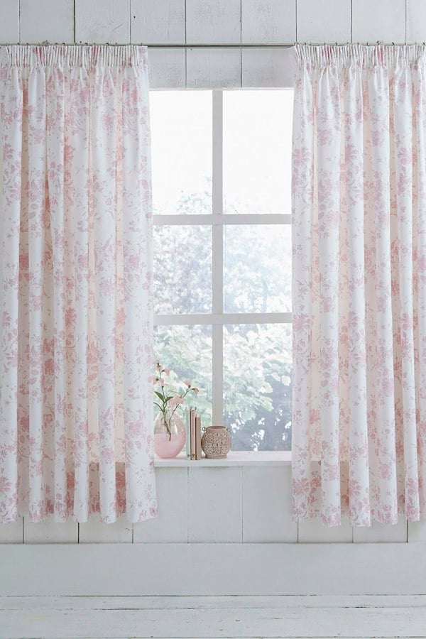 Charlotte Thomas Amelie Floral Pencil Pleat Curtains