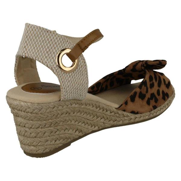 Savannah Ladies Savannah Mid Rope Wedge Sandals