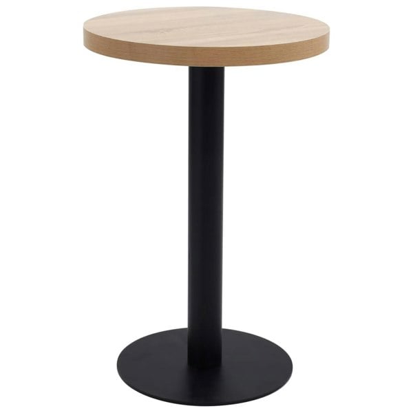 Berkfield Bistro Table Light Brown 50 cm MDF