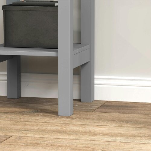 Wyld Haus Elne Set Of 2 Grey Wooden Floral Cut Out Accent Side Tables