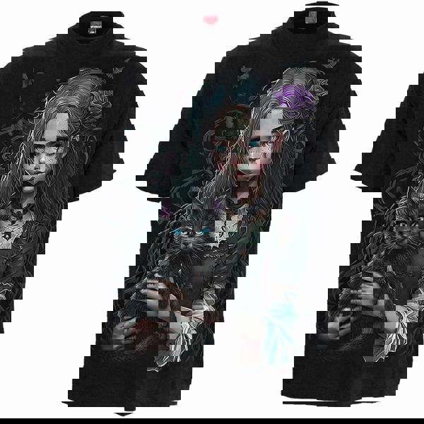 Spiral Direct GOTH FAMILIAR - Front Print T-Shirt Black