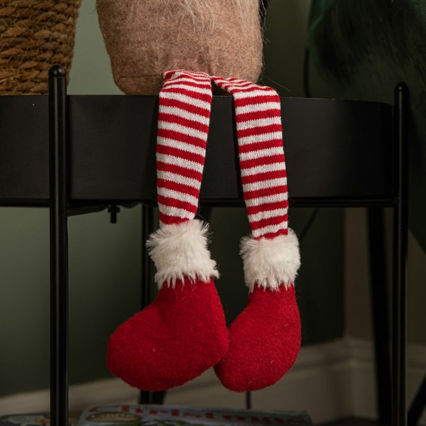 Samuel Alexander 53cm Red and White Sitting Gonk with Mushroom Hat and Dangly Legs
