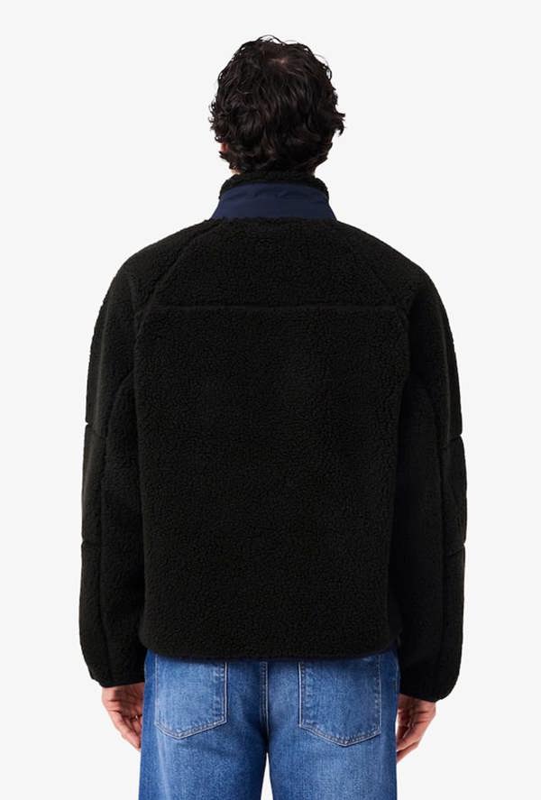 Lacoste Colour-Block Sherpa Fleece Jacket