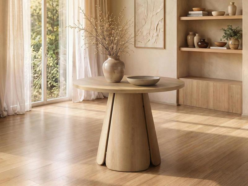 SOLACE+CO Ebony Oak Extendable Dining Set