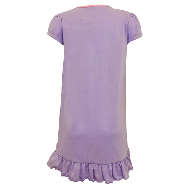 Winnie The Pooh Childrens Girls My Favorite Friends Nightdress - Lilac