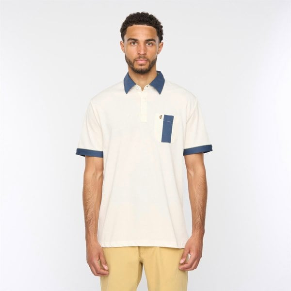 Gabicci G52X15 Mens Short Sleeve Plated Jersey Polo Shirt Gabicci Classic - CREAM