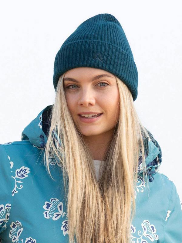 Kite Womens Organic Winterborne Wool Beanie Hat Steel