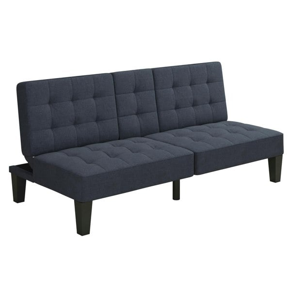 Dorel Home Adalynn Convertible Sofa Bed Fabric Blue