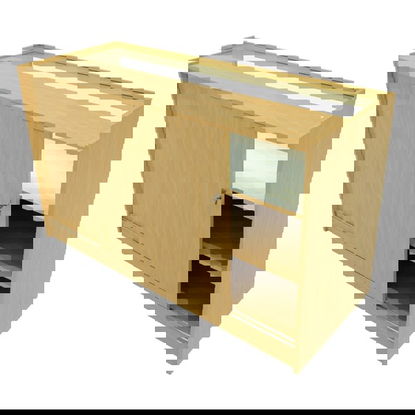 Monstershop LED Retail Shop Counter B1500 - Maple