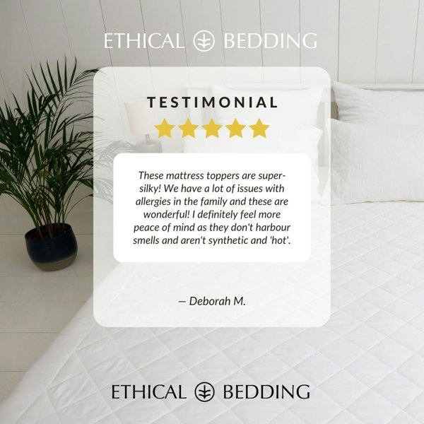 Ethical Bedding Bamboo Mattress Topper (Eucalyptus & Bamboo)