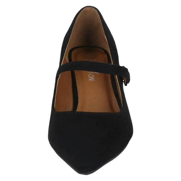 Spot On Ladies Spot On Mid Heel Mary Jane Shoes