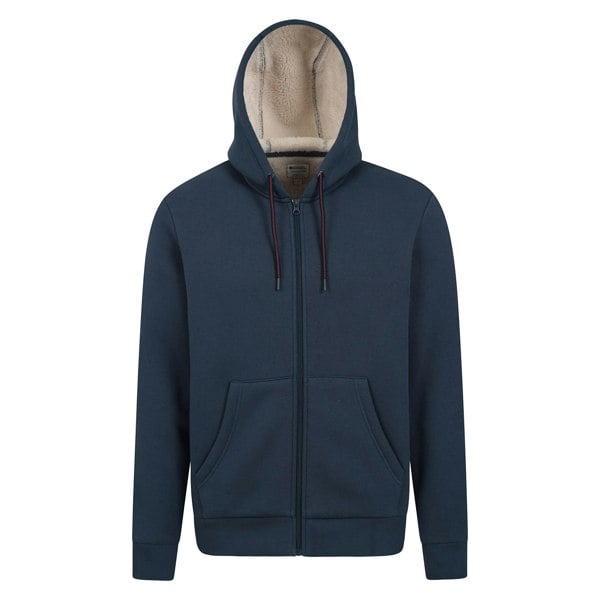 Mountain Warehouse Mens Dalton Borg Lined Full Zip Hoodie - Navy