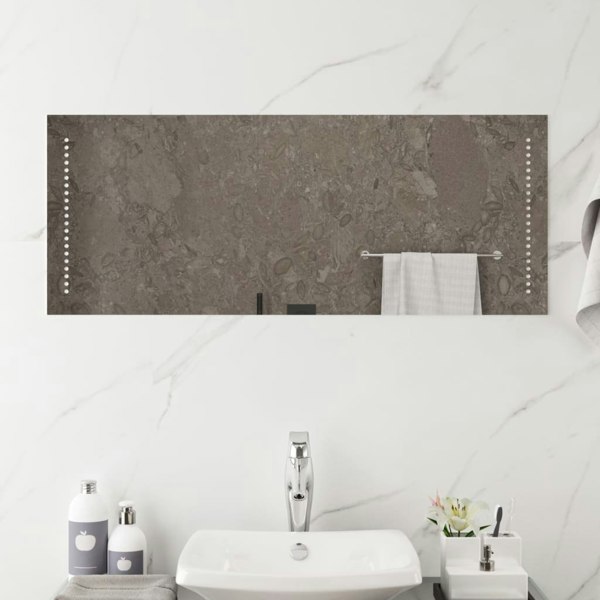 Berkfield LED Bathroom Mirror 40x100 cm