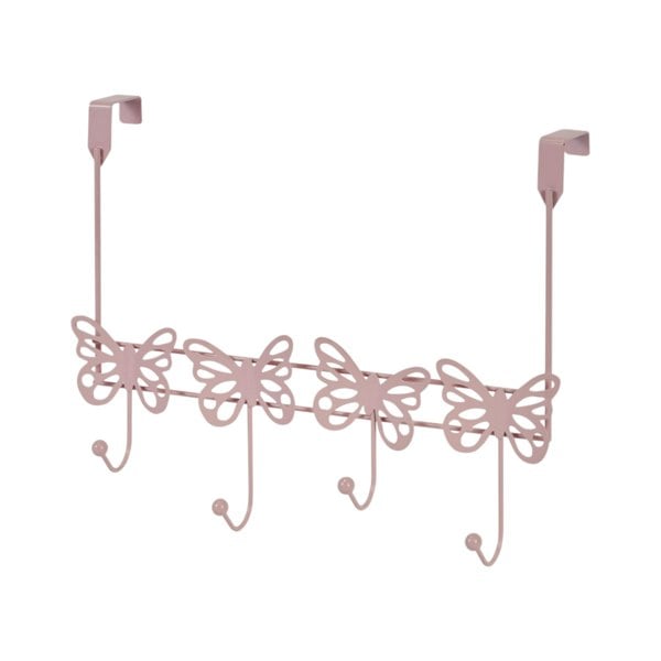 Showerdrape Butterflies Pink Over Door Storage Hooks