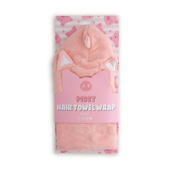 Novelty Hair Towel Wrap, Piggy