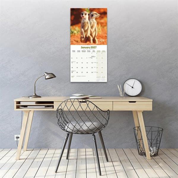 Meerkats Calendar 2027, Wall Calendars, Month To View, Animals, Gift