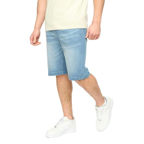 Crosshatch Mens Kamaline Denim Shorts - Light Wash - 