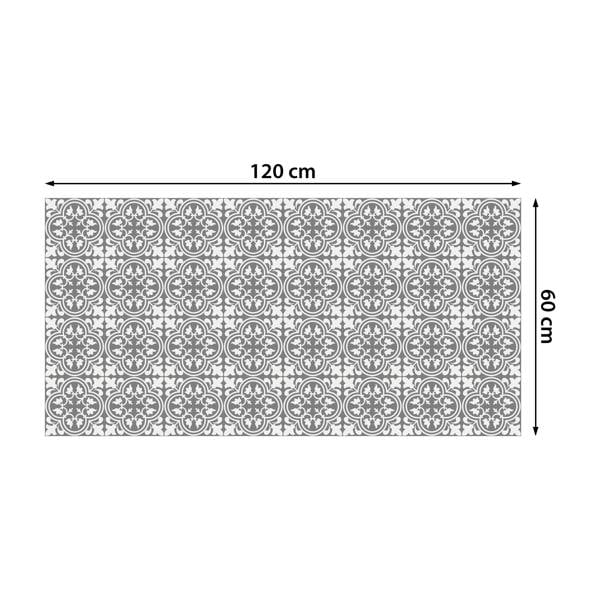 WALPLUS WFS6016 - Cement Antique Floral Tulip Pattern Floor Stickers 120cm x 60 cm