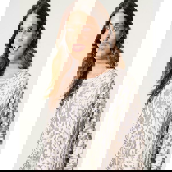 Blue Vanilla Leopard Print Jumper