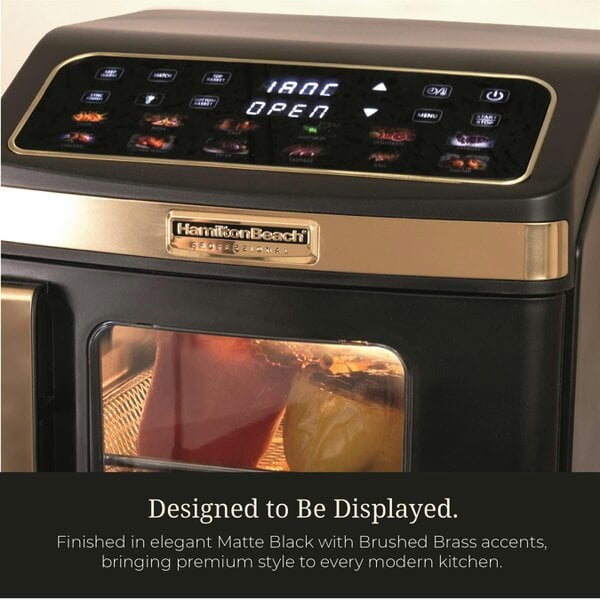 Hamilton Beach Professional DualStack 14.5L Air Fryer Oven - Black & Brushed Brass