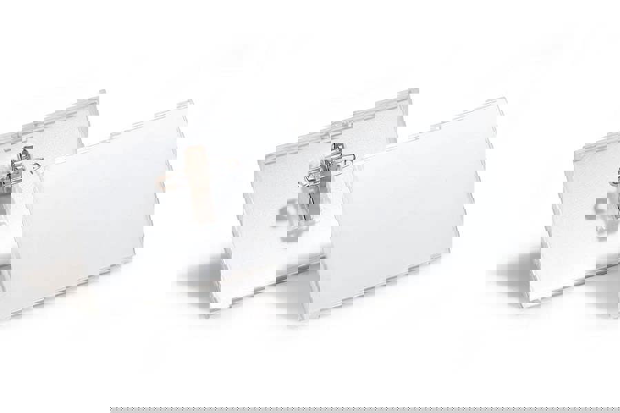 Durable CLICK FOLD Convex Clip & Pin Name Tag Badge Holder | 25 Pack | 40 x 75mm