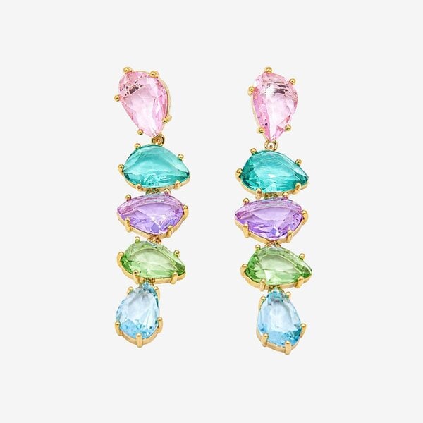 Uchi & Soto Hanabi Mixed Stone Drop Earrings