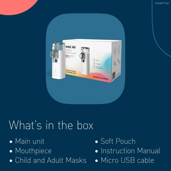 Omron Mini Air 360+ Portable Mesh Nebuliser