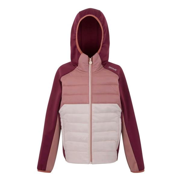Regatta Kids Kielder IX Hybrid Jacket - Dark Pimento/Dusty Rose/Lotus