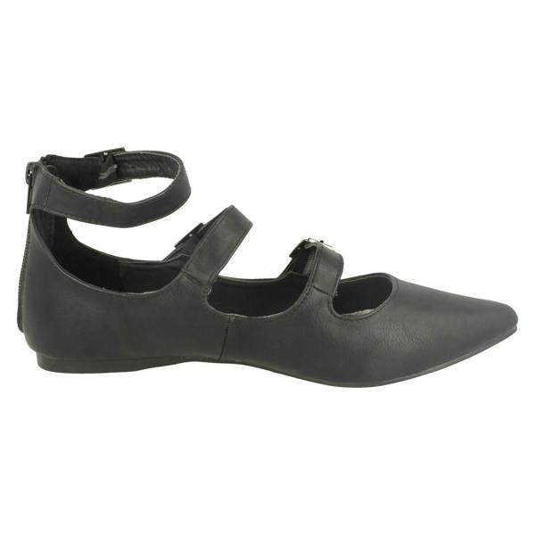 Spot On Ladies Spot On Buckle Detail Flats
