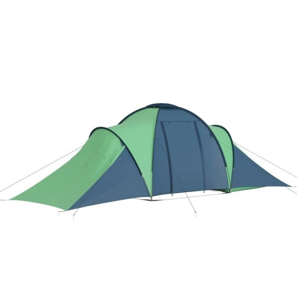 Berkfield Camping Tent 6 Persons Blue and Green