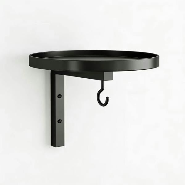 Leaper Metal Wall-Mounted Bird Bath and Feeder