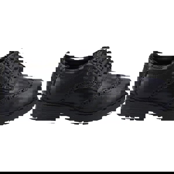 Hush Puppies Jacob SNR Leather Boys's Black Brogues