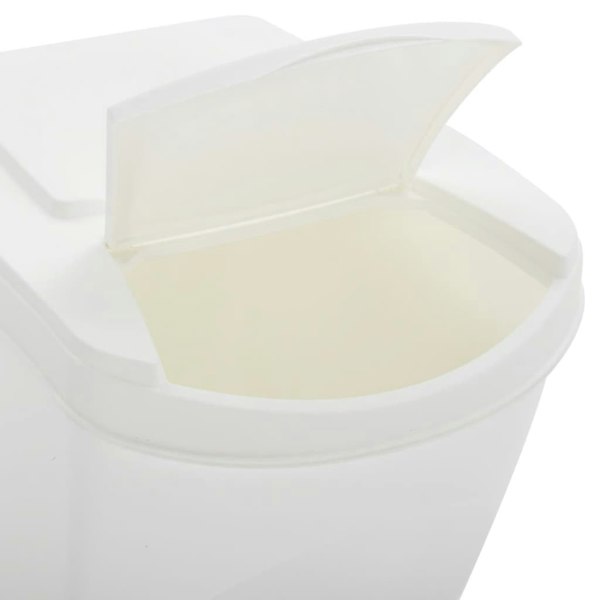 Berkfield Stackable Garbage Bin Boxes 4 pcs White 100 L Polypropylene