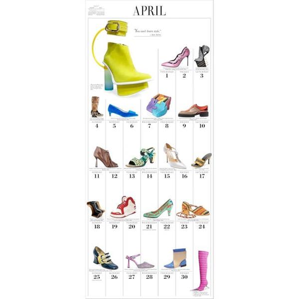 Fashion 365 Days Of Shoes Deluxe Calendar 2027, Deluxe Calendars, Month To View, Lifestyle, Gift