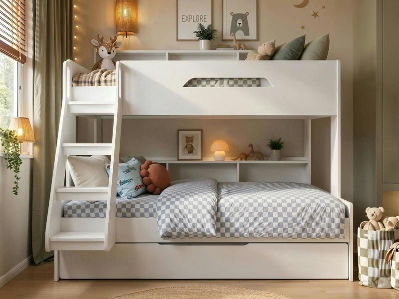 Flair Interstellar Triple Bunk Bed with Storage