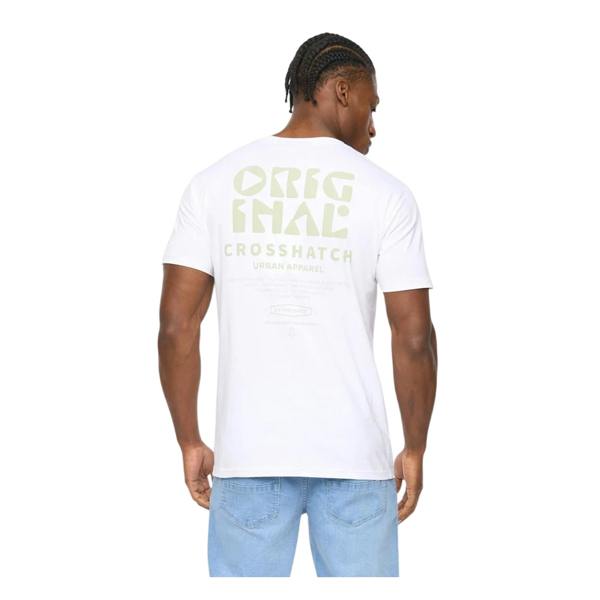 Crosshatch Mens Wellmoores T-Shirt - White - 