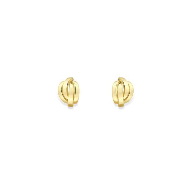 Sarah Layton Interlocking Stud Earrings - 9ct Yellow Gold