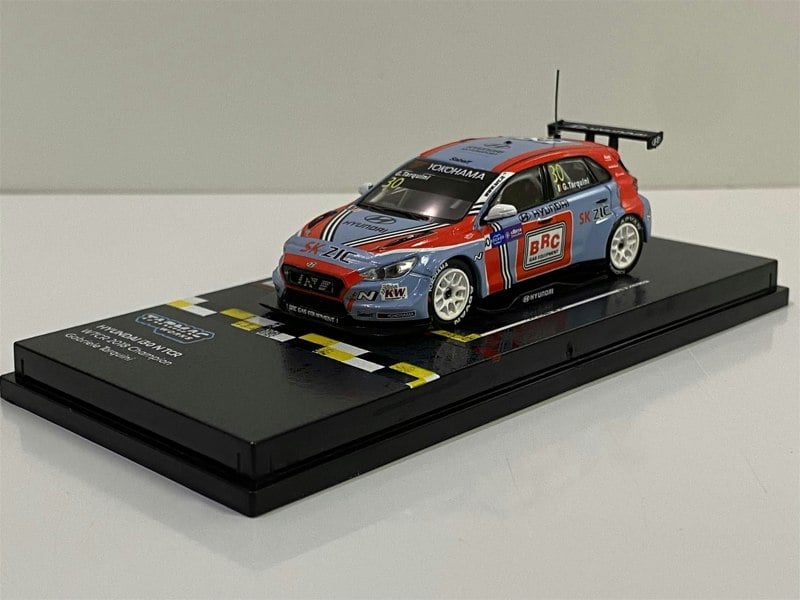 hyundai i30 n tcr wtcr 2018 champion  g tarquini 1:64 tarmac works t6403118wtcr30