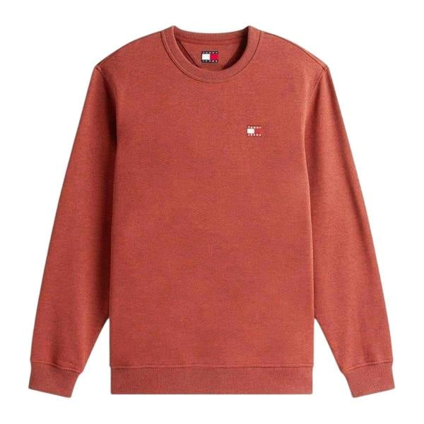 Tommy Jeans Mens Logo Sweatshirt - Terracotta - 
