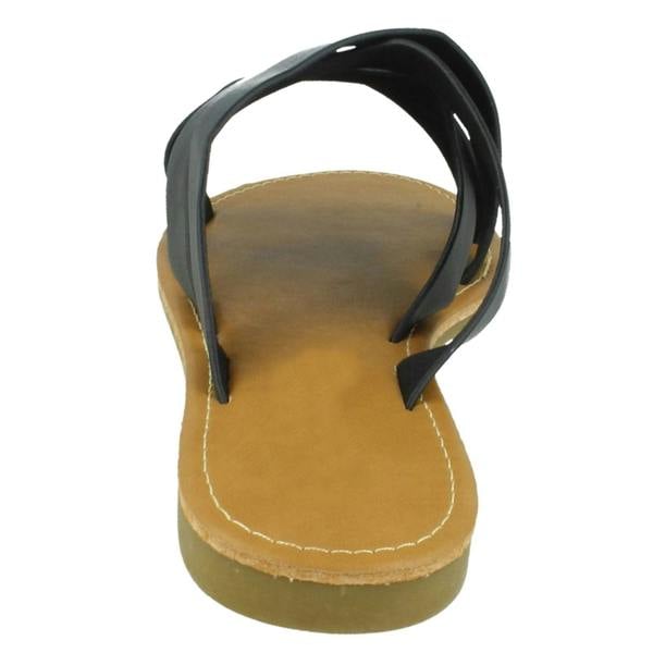 Savannah Ladies Savannah Wide Fitting Flat Strappy Mules F00387