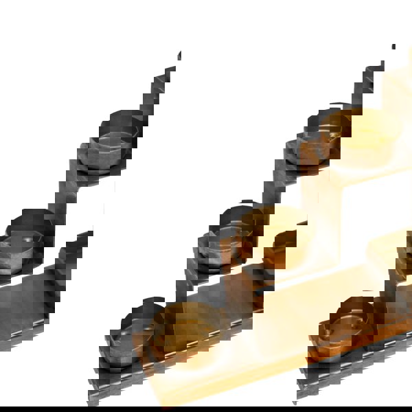 Ivyline Tealight Candle Holder with Décor Box in Antique Brass