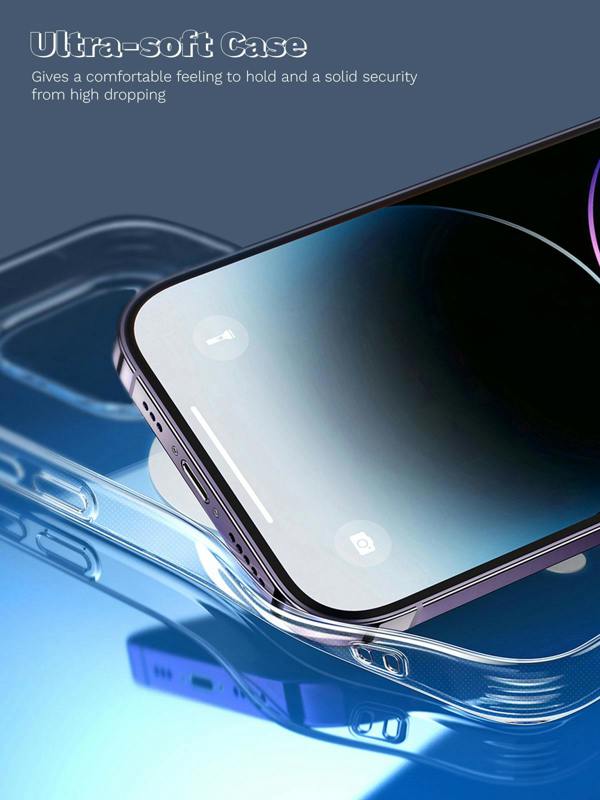 ULTRICS Magnetic Case for iPhone 14 Series, MagSafe Compatible Clear Shockproof Phone Cover