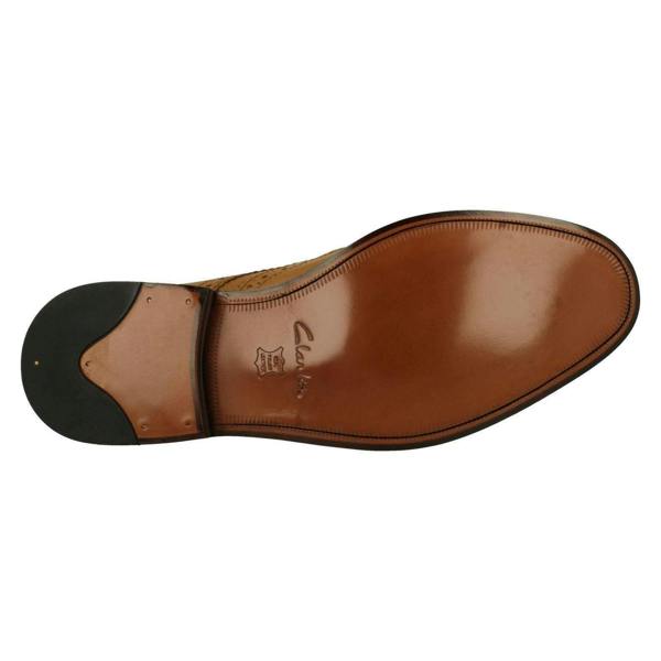 Clarks Mens Clarks Formal Brogue Detailed Shoes James Wing