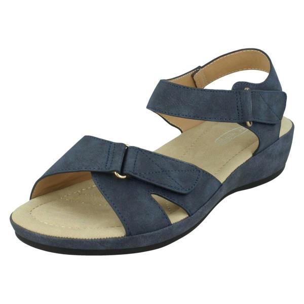 Spot On Ladies Spot On Low Wedge Sandals F00288